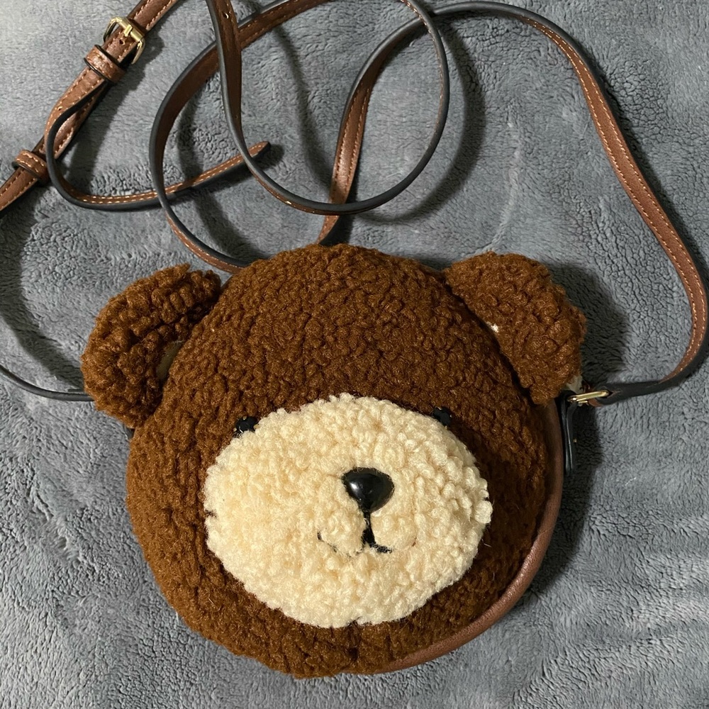 Aldo Brown bear crossbody purse